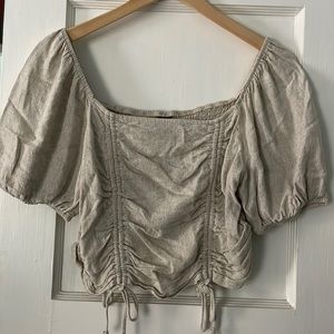 Wild Fable Smocked Crop Top